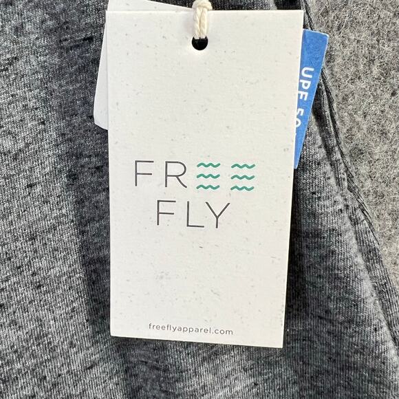 Free Fly Bamboo Heritage Midi Dress M Heather Flint Gray Cotton Bamboo Pockets - Picture 14 of 16